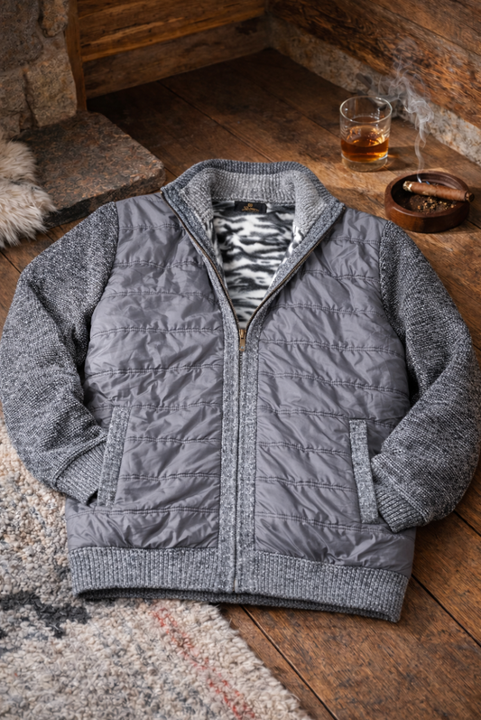 Lestaro wool cardigen grey